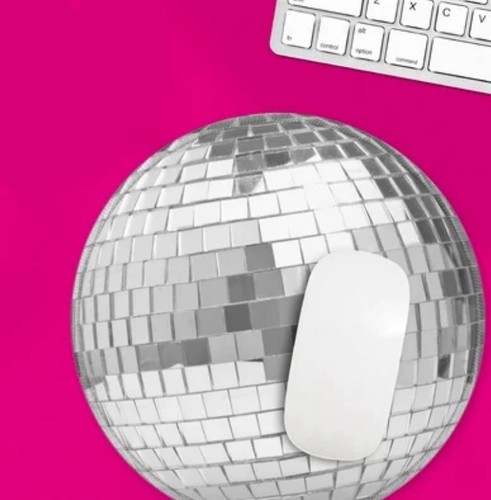 Disco ball mouse pad - disco,